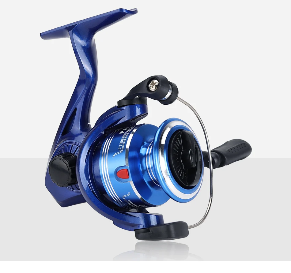 blue spinning reel