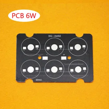 

10pcs/lot, 6W LED PCB , high power LED square aluminum plate base , circuit board , apply to cast light, fill light, floodlights