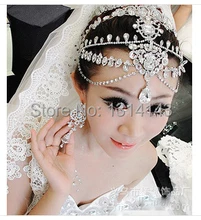 Romantic Time-limited Para Cabelo Tiaras Bridal Hair Accessories Wedding Tiara Luxury Crown Tassel Jewelry Brazilian Ts023