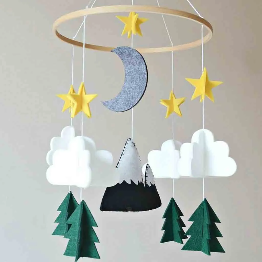 Nordic Children Tent Decoration Baby Crib Mobile Mobile Hanging