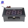 4,5 pulgadas Mini LED rojo Panel de visualización voltímetro de voltaje protección de polaridad inversa 3 tres digitales DC 0,56 V 30 V dos cables ► Foto 3/6