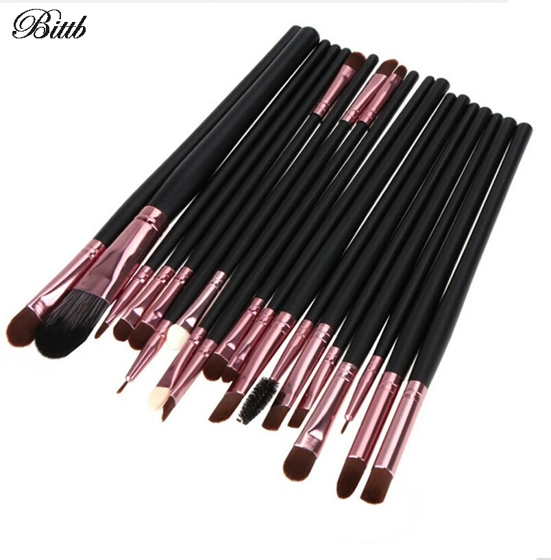 

Bittb 20Pcs Makeup Brushes Professional Foundation Lip Eyeliner Brushes Set Kit Eyeshadow Eyebrow Make up Brushes Tools