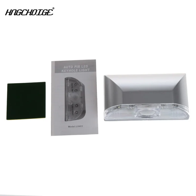 

HNGCHOIGE 1pc 4 LED PIR Infrared Detection Motion Sensor Home Door Keyhole Light Lamp Brand New