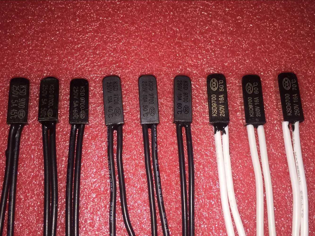 Термопротектор для вентиляторного двигателя KSD9700 250 В 5A/10A/16A металлический