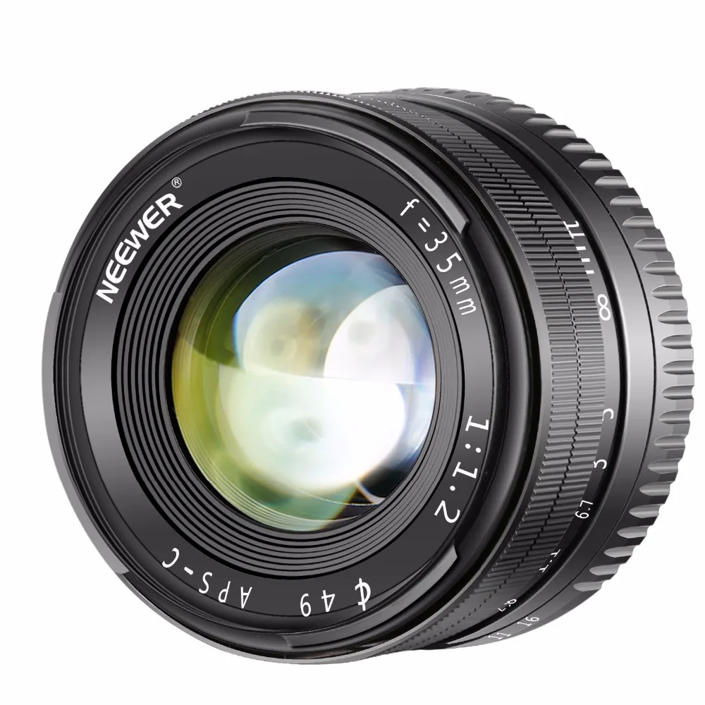 Neewer 35mm F1.2 Large Aperture Prime APS C Aluminum Lens