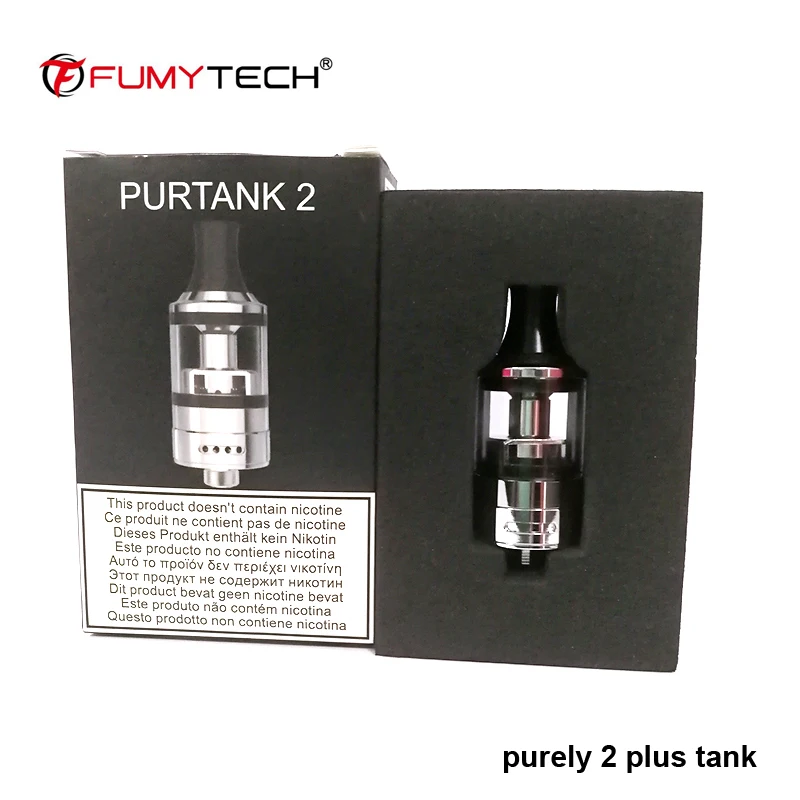 100% Оригинальный бак Fumytech Purtank 2 0 мл/3 мл plus электронная сигарета диаметром 19