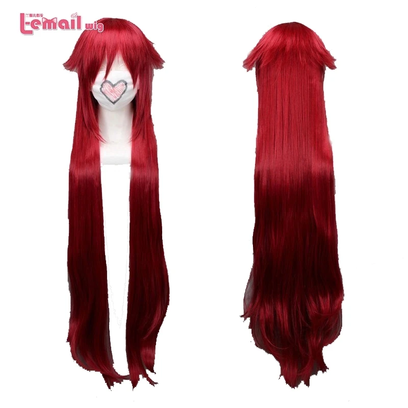 L email wig New Arrival Black Butler Grell Sutcliff Cosplay Wigs Red