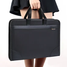 Сумка для документов, холщовая офисная мужская сумка-тоут, деловая, многослойная, Оксфорд, портфель, женская, простая информация, посылка