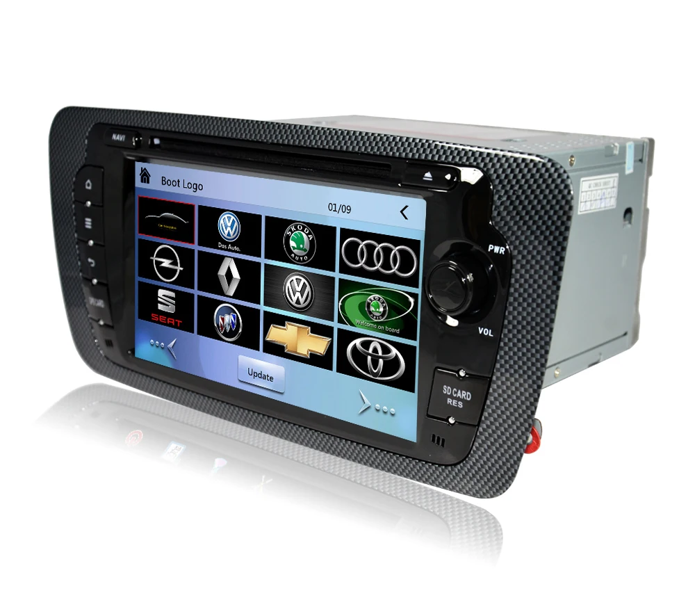 Best 7" in-dash Car DVD player with GPS navigation,audio Radio stereo,USB/SD AUX BT/TV Canbus,car multimedia headunit for Seat 2013 5