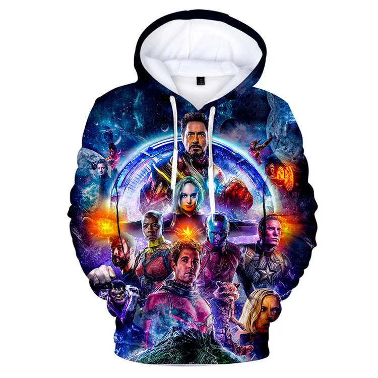 Avengers Endgame Hoodies Captain Marvel 3D Men Fans Quantum Realm Sweatshirt Streetwear Mantle Poleron Hombre Drop Shipping