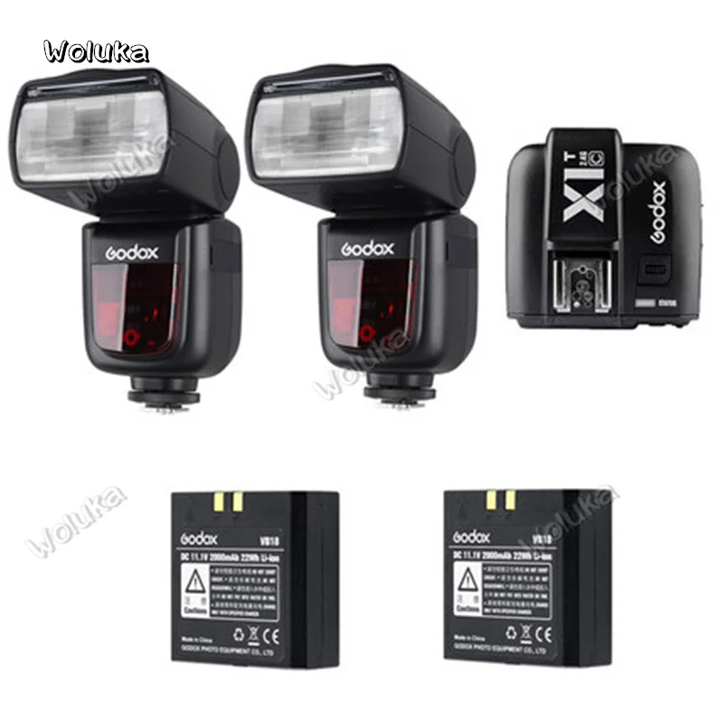 Godox V860 Ii *2 +x1 Flash Trigger C/n/f/s/o Slr Camera Flash 