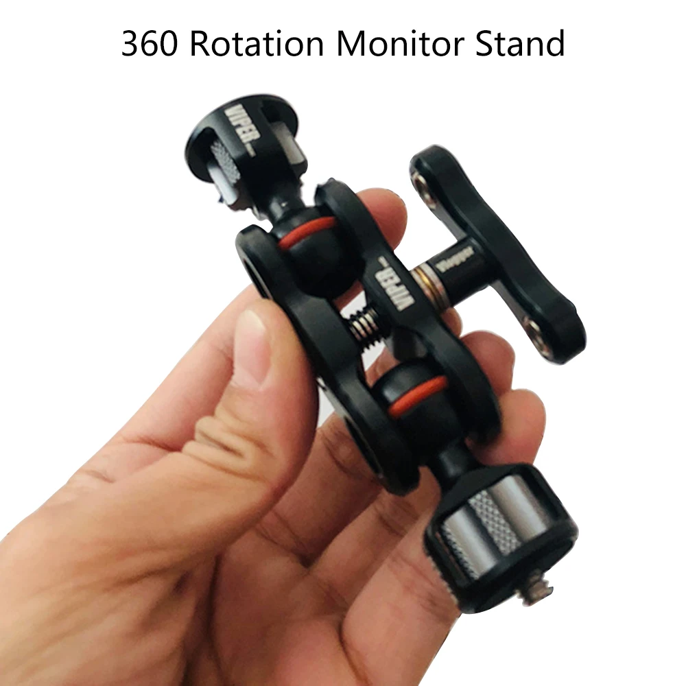 

Vlogger Articulating Magic Arm with Double Ballhead 1/4 3/8 Screw Adjustable Monitor Holder Mount Stand Rig Accessories