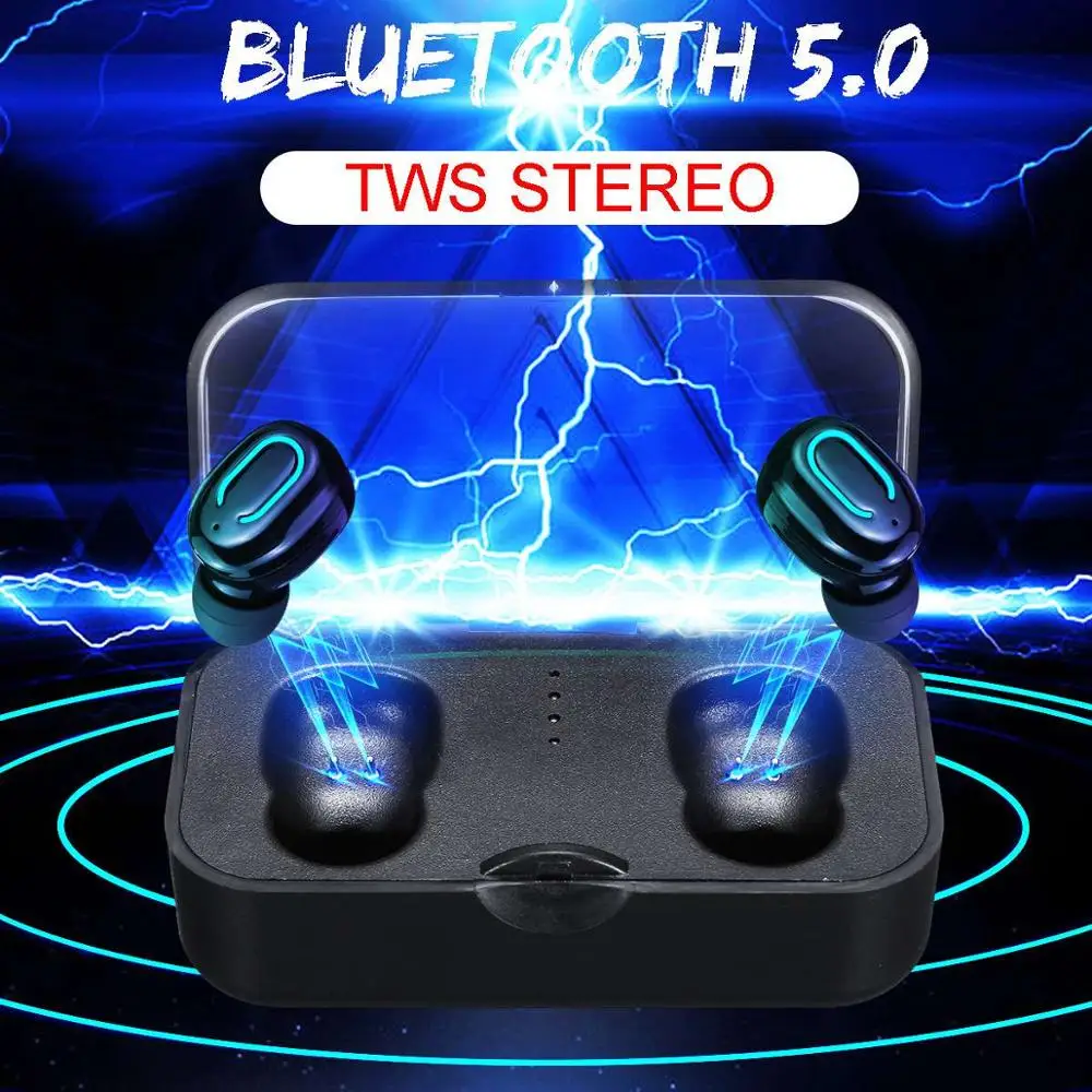

FDGAO TWS Bluetooth 5.0 Earphone Wireless Mini Headphone Stereo Bass Headset With Mic Handsfree Bluetooth Earbuds For Phones
