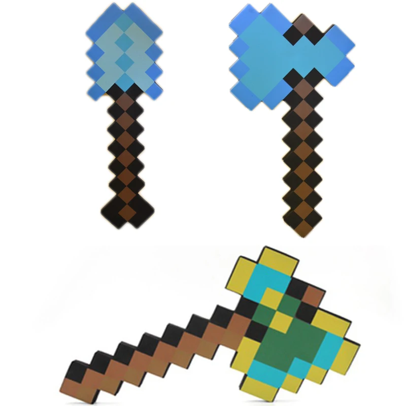 

Minecraft Toys Sword Pickaxe Axe Shovel EVA Toys Minecraft Game Weapons Model Toy Action Figures Toys for Kids Children Gifts