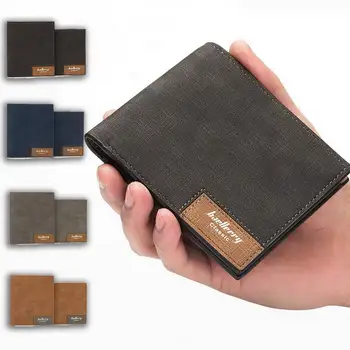 

Bifold Slim Wallet for Men PU Leather Lightweight Card Holder Short Purse Best Sale-WT