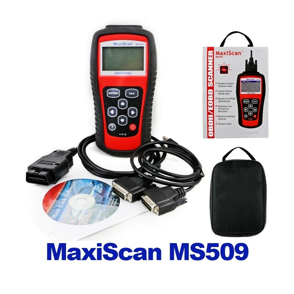 Автомобильный инструмент считыватель кодов Autel MS509 OBDII автомобильный OBD2 сканер
