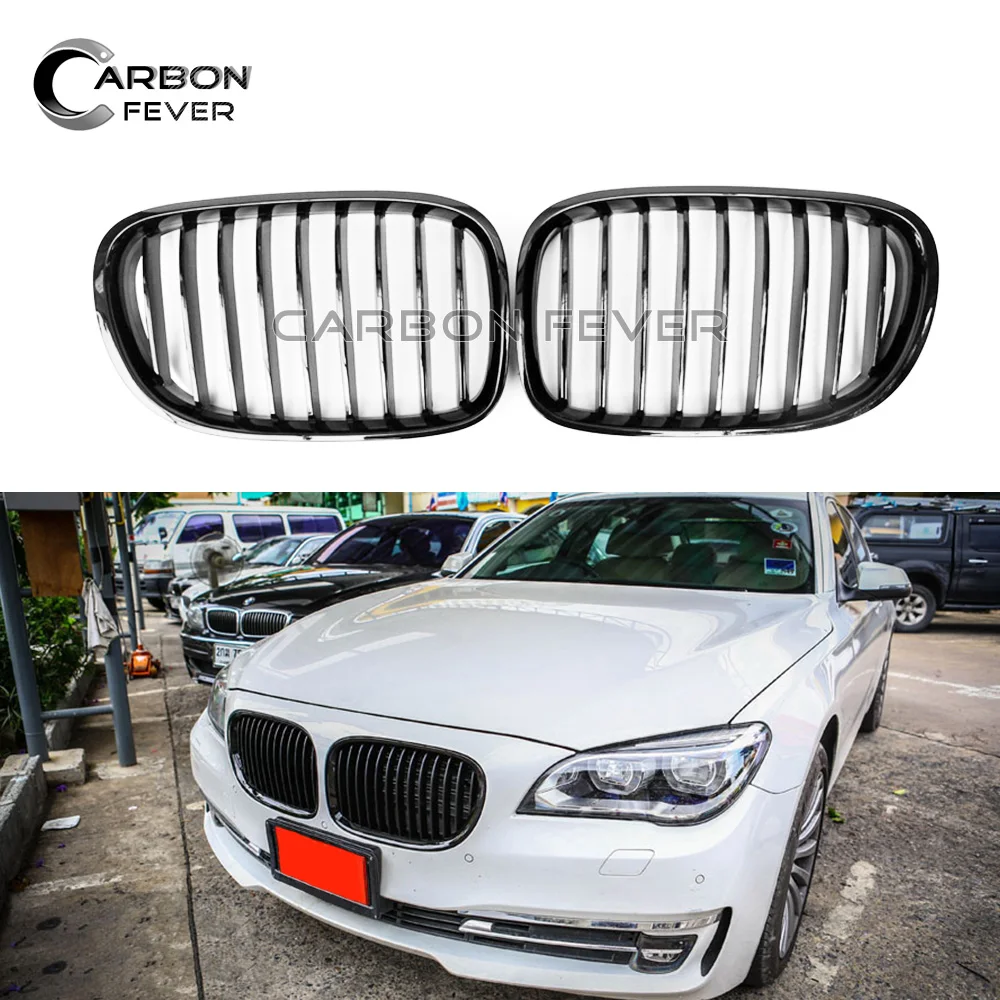 Одиночная планка гоночного гриля для BMW F01 F02 F03 F04 2010- 750i 740i 730i f01 черный глянец Авто наружные части передняя решетка