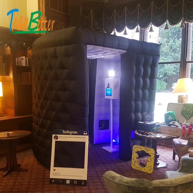 

custom Free shipping LED inflatable photo booth wedding photo booth for sale