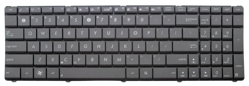  SSEA New Keyboard for Asus A52 A52F A52J A52N A53 A53E A53SK A53TA F50 F50GX F50SF F70 G51 G51J G60