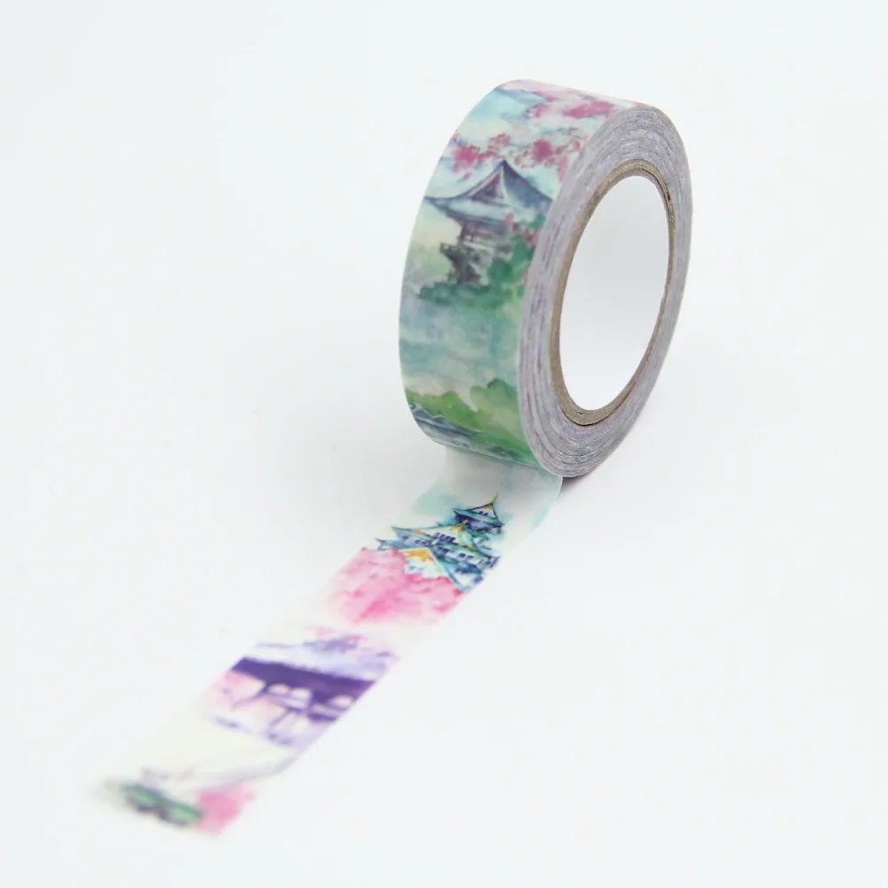 High Quality Beautiful Japanese Landscape Washi Paper Masking Tapes DIY