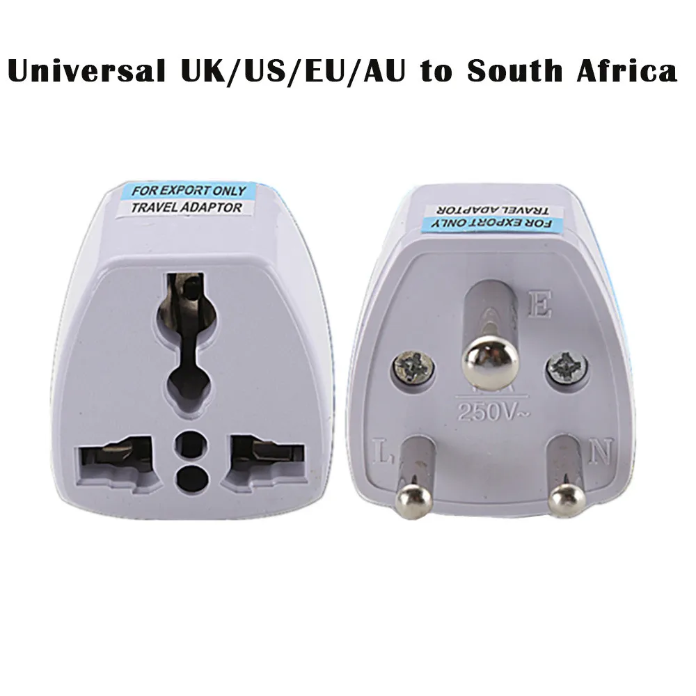 Универсальный штекер UK/US/EU/AU маленьким Южная Африка 3 штифта путешествия Мощность адаптер штепсельной вилки зарядное устройство вилка Traver Наборы QIY09 D05