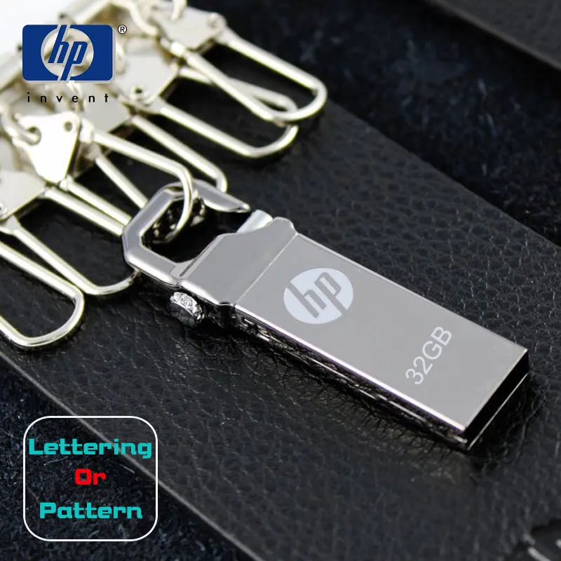 флешка Hp usb flash drive 32 ГБ pen металла pendrive v250w 16 г 8 Flash Мемори Стик персонализированные