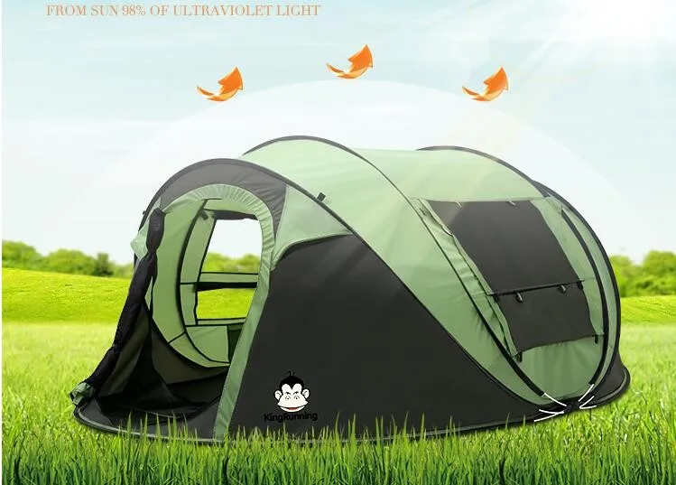 3-4 человека, 200*280*120 см, туристические палатки для путешествий, водонепроницаемые, ветрозащитные, мгновенные автоматические палатки, всплывающие пляжные палатки, большие палатки для кемпинга