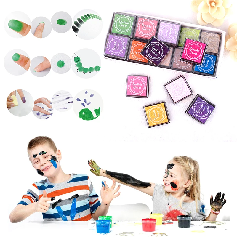 New High Quality Multi Color Ink Pads Children Fingerprint Picture