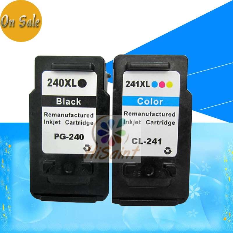 Hisaint 2 шт. PG-240 CL-241 чернильный картридж для Canon PG 240 CL 241 XL чернильные картриджи MX374 MX432