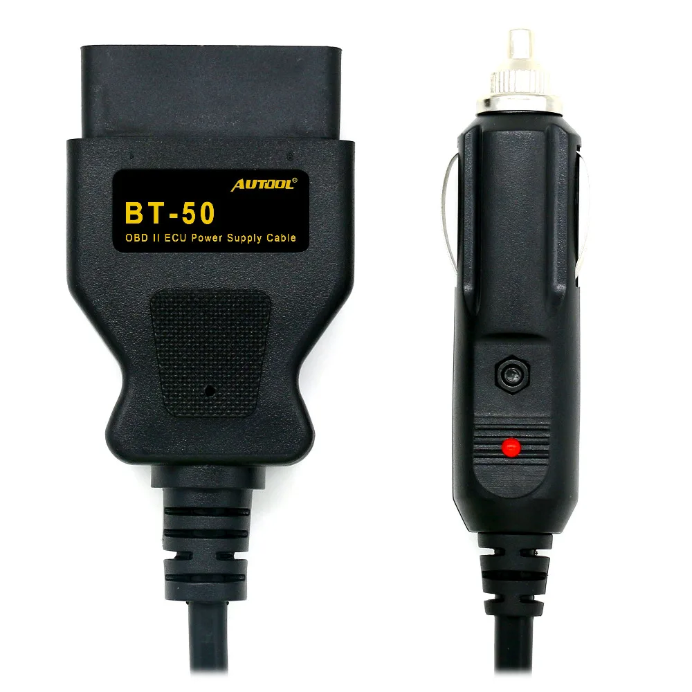 AUTOOL BT50 OBD2 электронный блок управления автомобиля Аварийная мощность для 12 В Источник питания постоянного тока Кабель питания OBD экономии памяти ECU разъем интерфейса