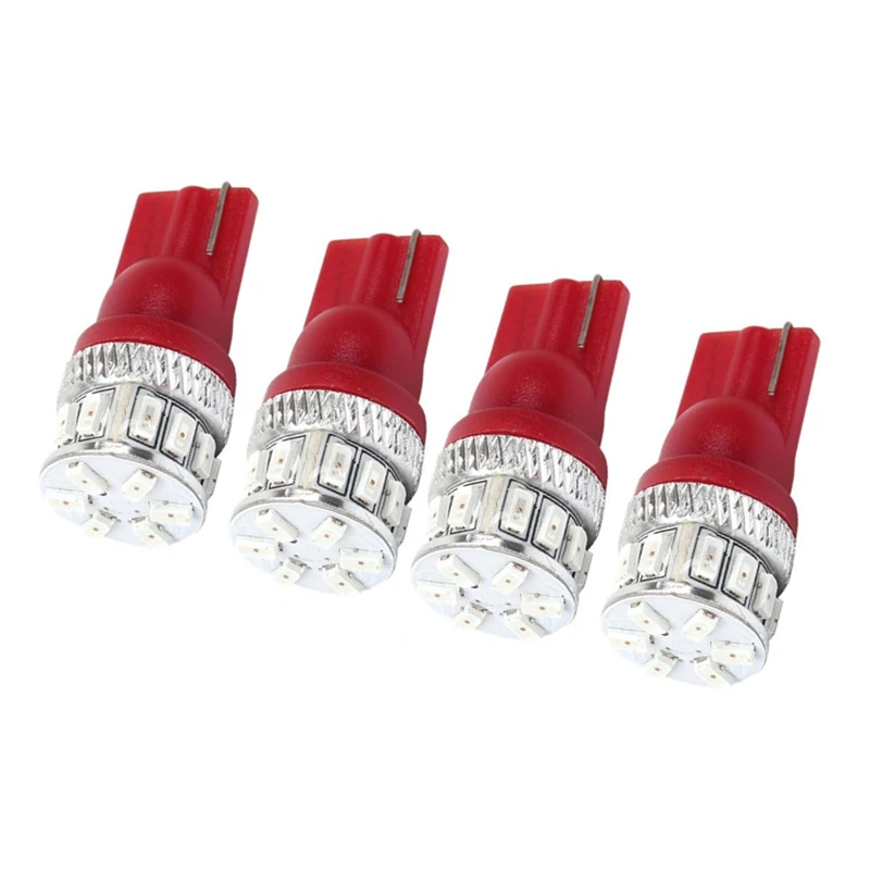 

4Pcs T10 Led W5W 18 SMD Car LED car-styling Bulbs for Car License Plate Interior Map Dome Side Marker Light 12V 24V