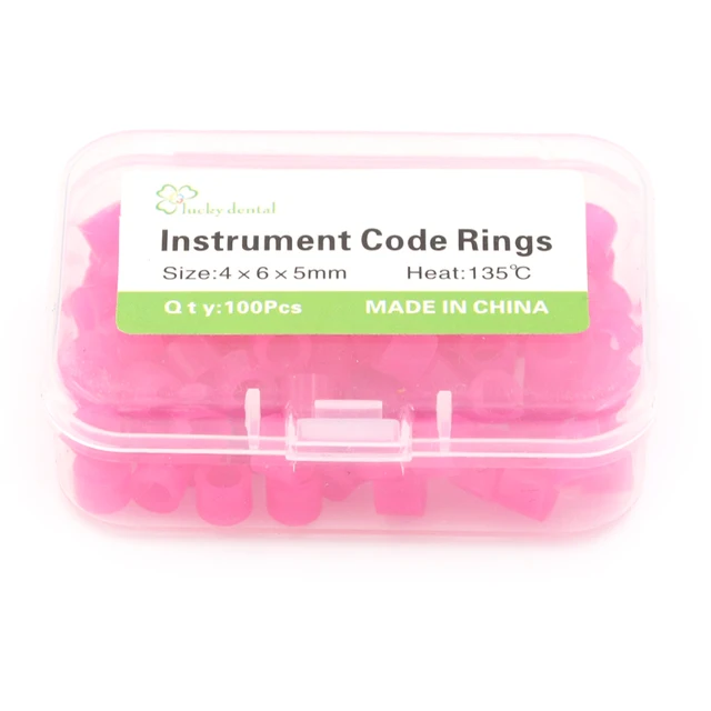 100Pcs/pack Instrument Code Ring Multi Color Autoclavable Universal