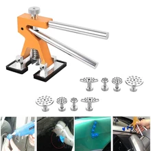 PDR Наборы ручных инструментов Дент Lifter комплект клей Съемник Paintless Dent Repair Сумки для инструментов градом удаления с 4 Размер 8 шт. клей вкладки