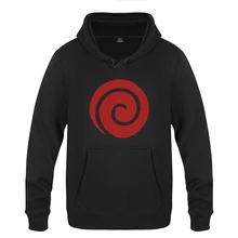 Uzumaki Clan Symbol Seal Icon Логотип толстовки с капюшоном героя комиксов Наруто мужские пуловер свитшот флисовый