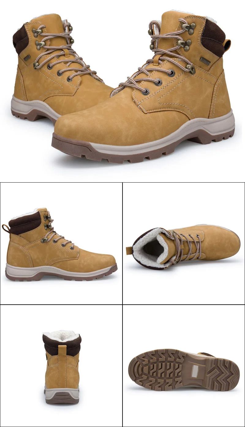 Мужские ботинки; зимняя теплая обувь на меху; коллекция года; модная мужская обувь; Прямая поставка; зимние ботинки; мужские резиновые ботильоны; обувь; размеры 40-46