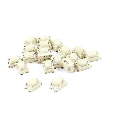 

20 Pcs Panel PCB SMD Momentary 4 Pin SPST Tactile Tact Switch 4mmx3mmx2.5mm