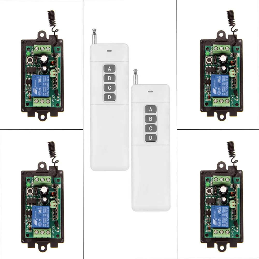 3000m DC 9V 12V 24V 1 CH 1CH RF Wireless Remote Control Switch System 315 433