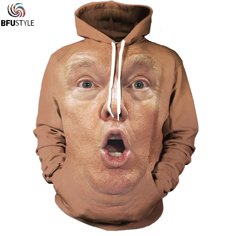 Trump face hoodie Clearance