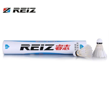 

12pcs/set REIZ M6 Badminton Shuttlecocks Top Grade Duck Feather Outdoor Sports Training Badminton Ball Sports Accessories New