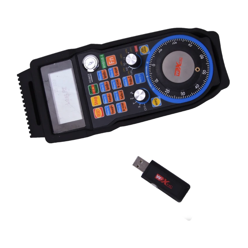 

1pc Wireless Mach3 MPG Pendant Handwheel for CNC Mac.Mach 3, 4 axis USB handheld unit Industrial remote control