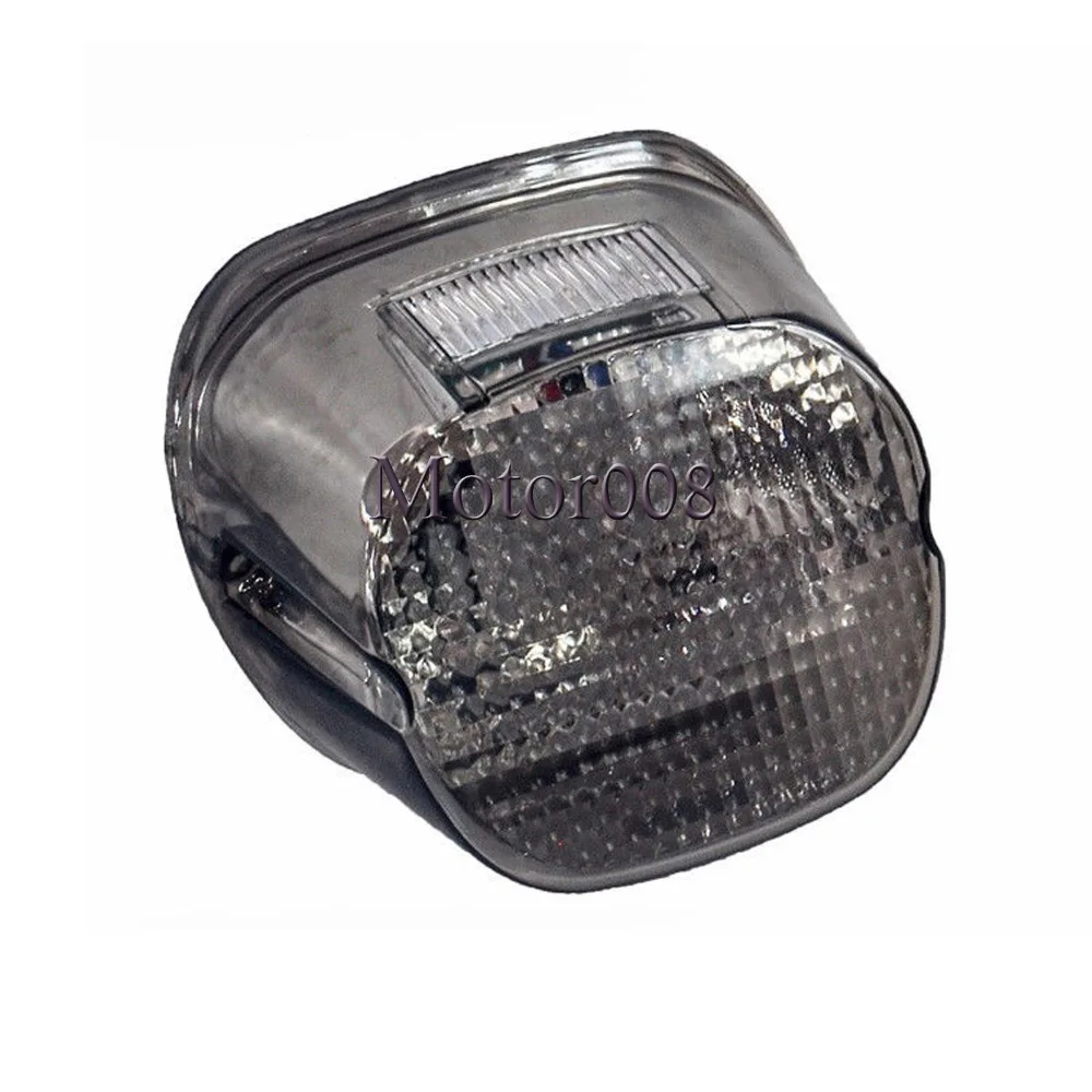 

for Harley Davidson FXST FXSTS FXSTB Smoke Lens Tail Rear LED Light Brake Stop Lamp License Plate license plate brake tail light