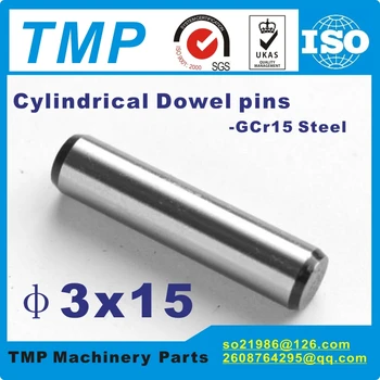 

50 pieces/Lot 3x15mm Locating Pins/Dowel pins/Cylindrical position pins For Mechanical Uses-TLANMP Material:Steel GCr15