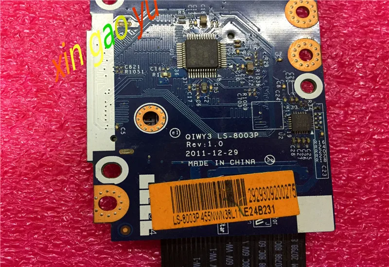 Для Lenovo Y580 USB аудиоплата с кабелем фонарик QIWY3 QIWY4 USB2.0 100% ТЕСТ ОК|Платы расширения| |