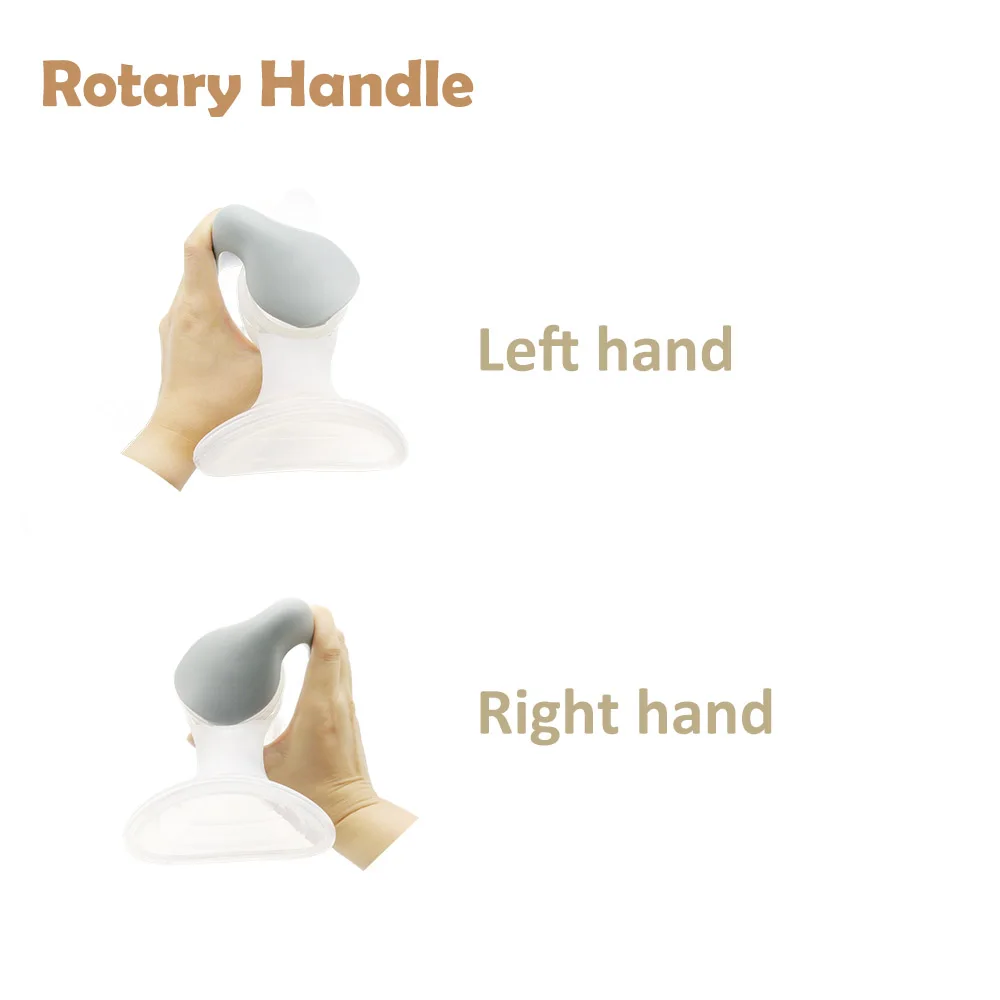 Ручной молокоотсос, Вращающаяся ручка для рождения, более широкая молокоотсос для кормления грудью в году