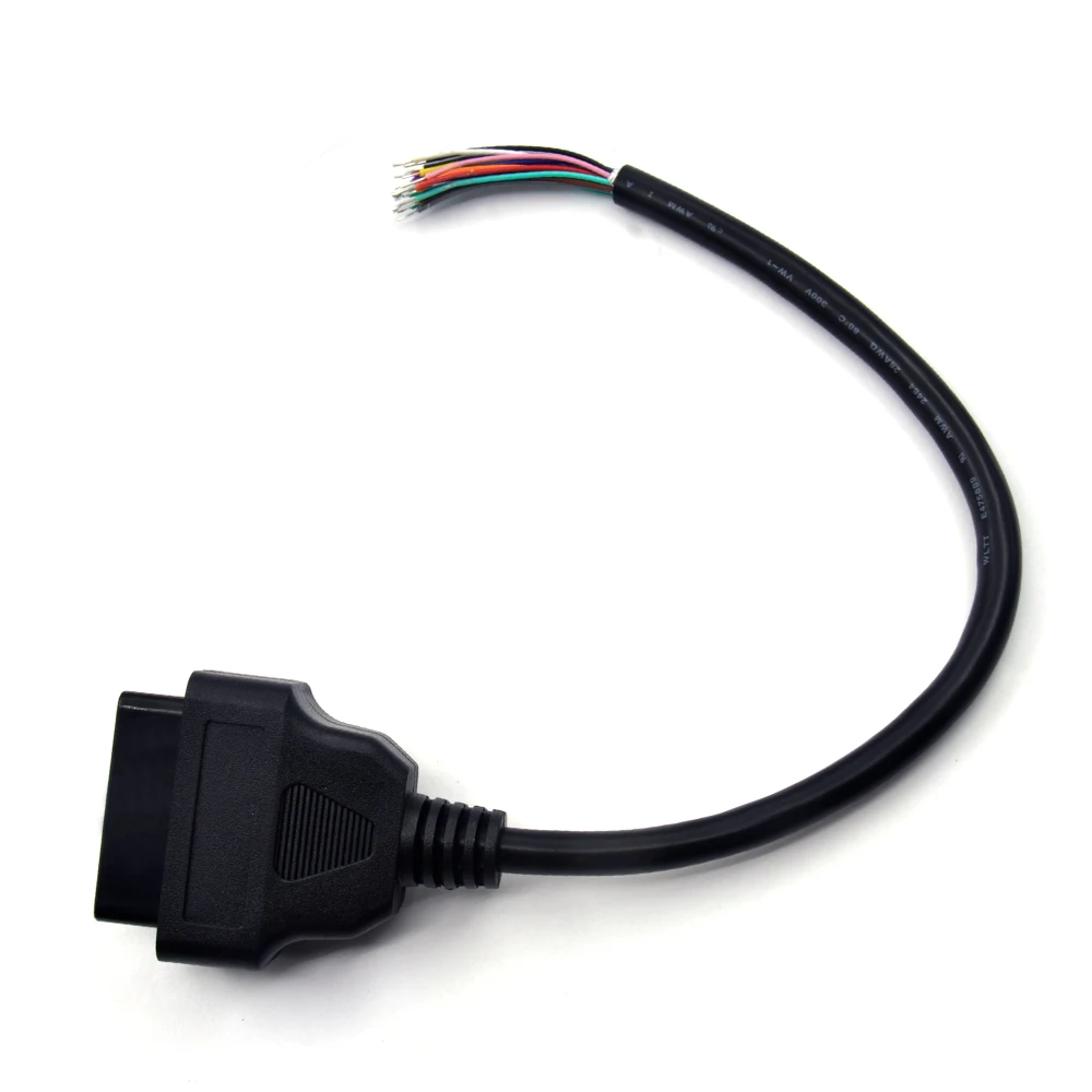 OBD2 16Pin мужской разъем для ELM327 удлинитель адаптер кабель OBDII EOBD (система бортовой
