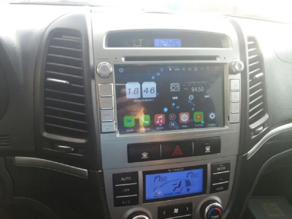 Perfect 10204*600 Android 8.1 Quad core 2GB RAM 16GB ROM Car PC Radio DVD GPS For Hyundai SANTA FE 2006 2007 2008 2009 2010 2011 2012 2