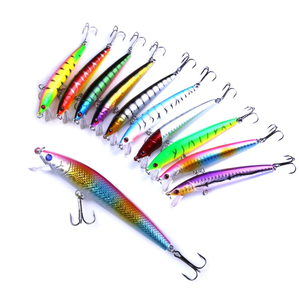

HENGJIA 1Pcs Fishing Lure 9.5cm 9g Hard Plastic Minnow Bass Noise Crankbaits