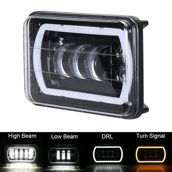 

4x6 inch Led Headlights with White Amber Seal Beam H4651 H4656 H6545 H4668 Headlamp for Chevrolet Ford Kenworth Semi Truck