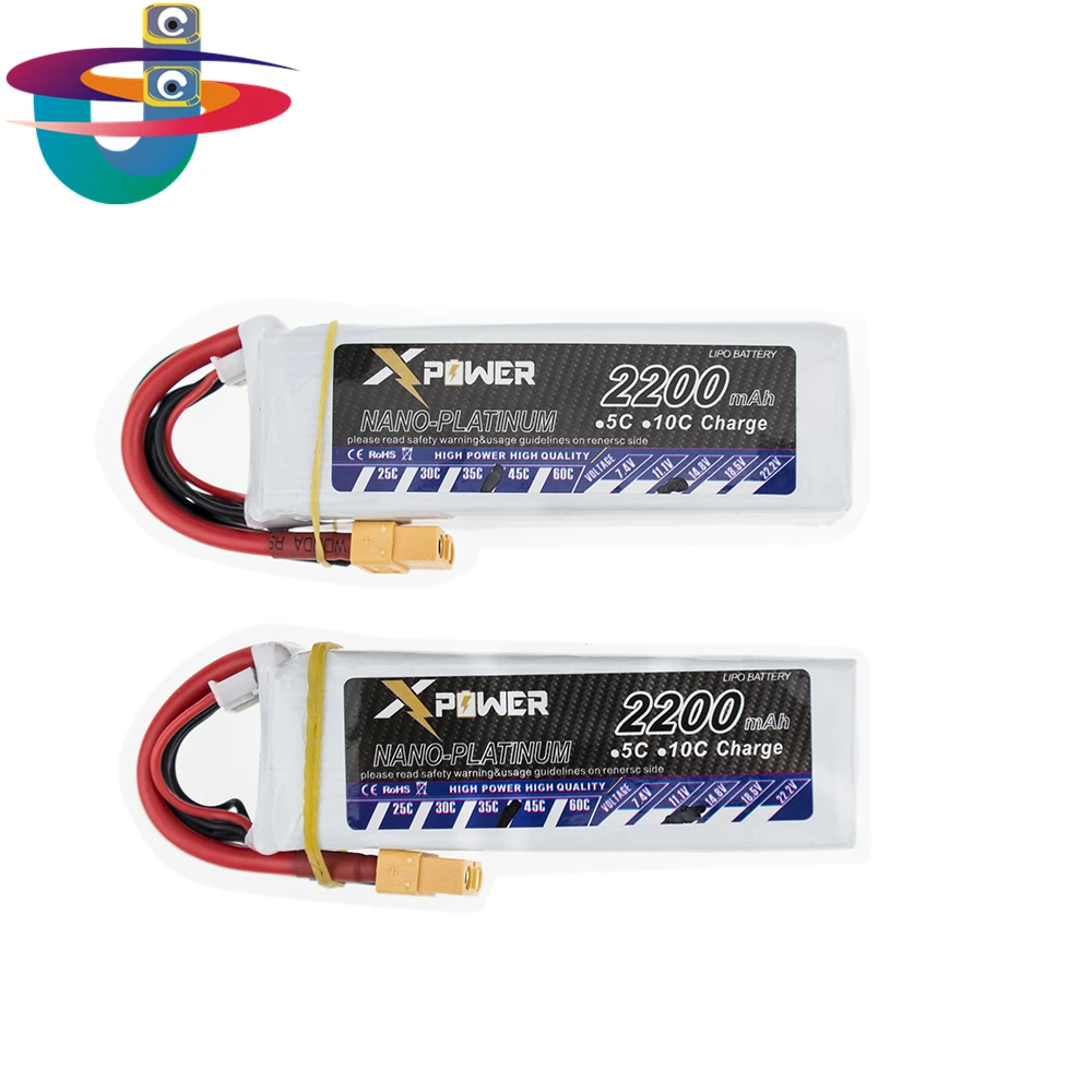 Quadcopter Drone Car Boat Bateria Lipo 14.8v 2200Mah XT60 plug Lithium