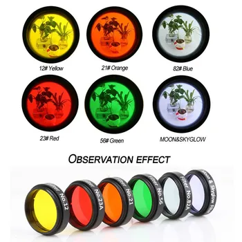 

1.25'' Filter Planets and Nebula Filter Moon Skyglow for Astronomical Telescopes Eyepiece Ocular Lens Optical Glass Monocular